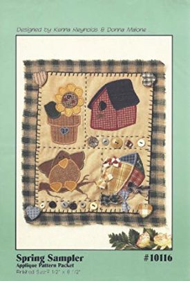 Spring Sampler Applique Pattern 7 1/2 x 8 1/2