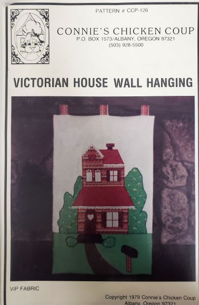 Vintage Pattern Connies Chicken Coup Victorian House Wall Hanging