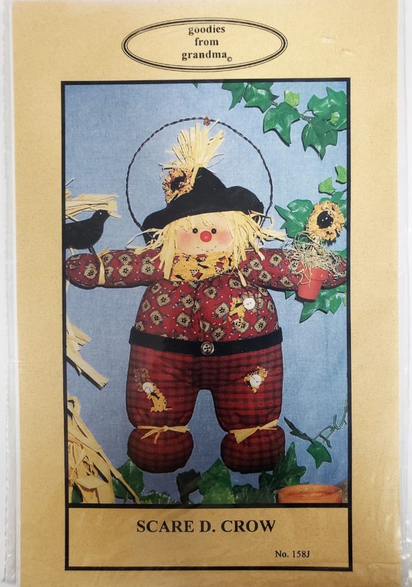Vintage Scarecrow Doll Pattern Goodies From Grandma Scare D. Crow #158J