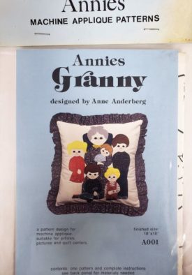 Vintage Pattern Annies Granny Family Machine Applique Quilts Pillows