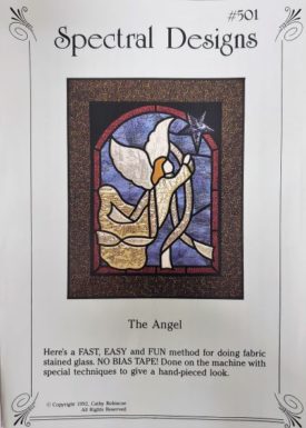Spectral Designs The Angel Holiday Decor Pattern #501 - Fast, Easy & Fun Fabric Stained Glass 24 1/2 x 30 Wall Hanging