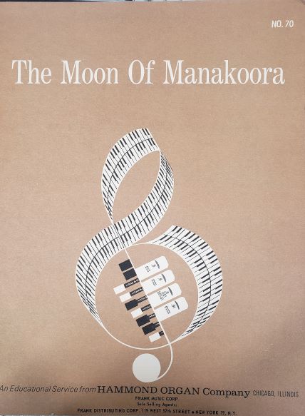 The Moon of Manakoora (An Educational Service from Hammond Organ Company, NO. 70) (Vintage) (Sheet Music)