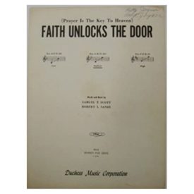 Faith Unlocks The Door in Key of B Flat (Vintage) (Sheet Music)