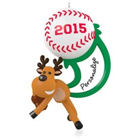Star Slugger Personalized Baseball Softball Ornament 2015 Hallmark