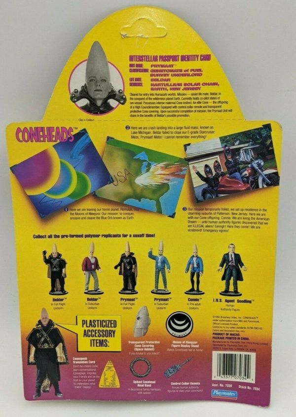 Vintage 1993 Playmates ConeHeads Action Figure - Beldar In Full Fight Uniform