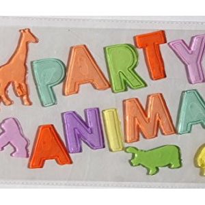 Party Decor Gel Clings Party Animal 16 Piece