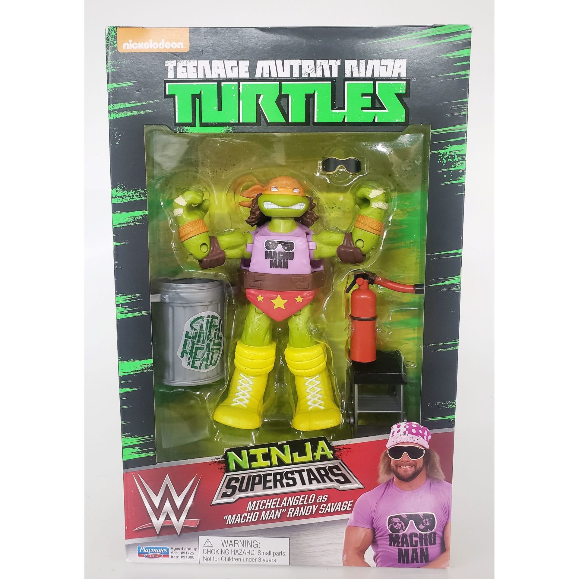 WWE Michelangelo as Macho Man Teenage Mutant Ninja Turtles TMNT Ninja ...