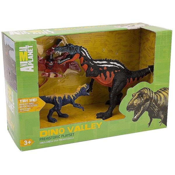 Animal Planet Prehistoric Dino Valley Playset - Pterodactyls, Suchomiimus and Baby T-Rex
