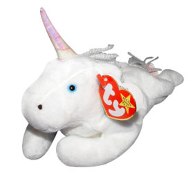 Beanie Babies Ty Mystic the Unicorn with Iridescent Horn