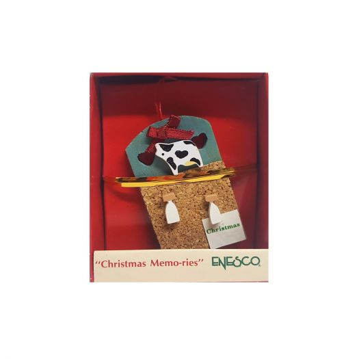Vintage 1989 Enesco Small Wonders Miniature Ornament - Christmas Memo-ries