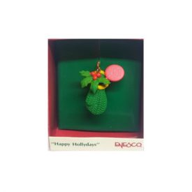 Vintage 1989 Enesco Small Wonders Miniature Ornament - Happy Holidays