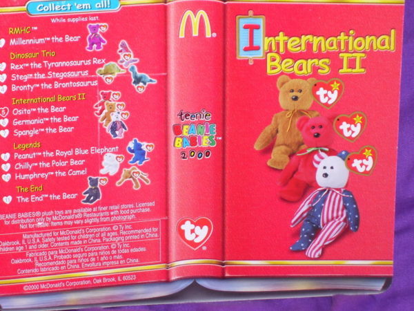 Ty McDonalds Teenie Beanie Baby - Osito the Bear