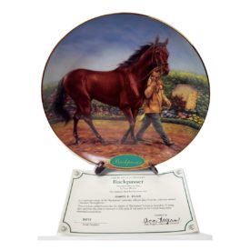 Danbury Mint Race Horse Collector Plate Buckpasser Champion Thoroughbreds Collection by Susie Morton