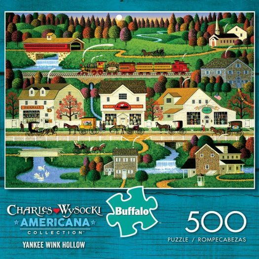 Buffalo CHARLES WYSOCKI 500 Piece Jigsaw Puzzle Yankee Wink Hollow