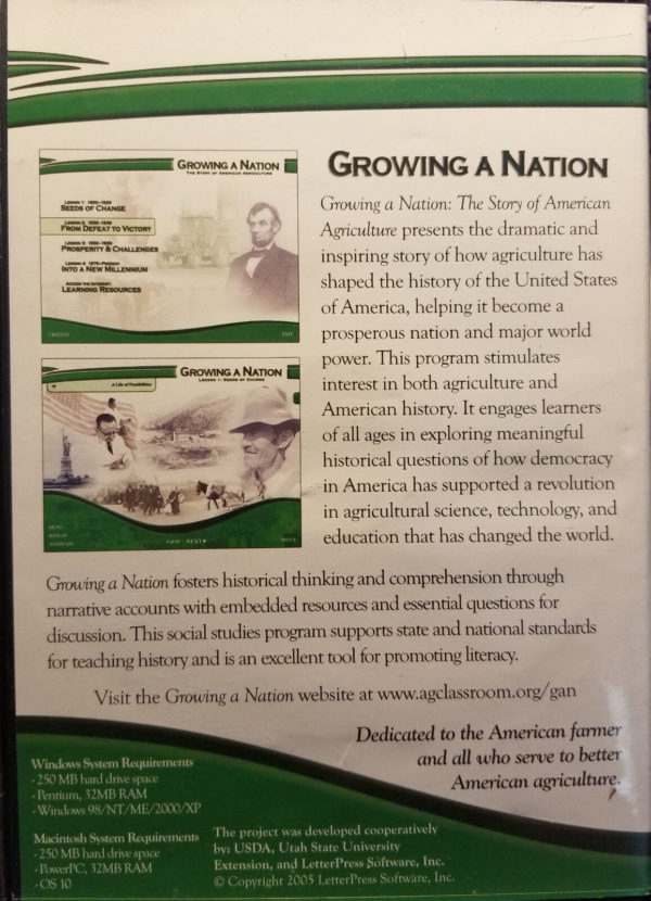 Growing a Nation - The Story of American Agriculture (DVD)