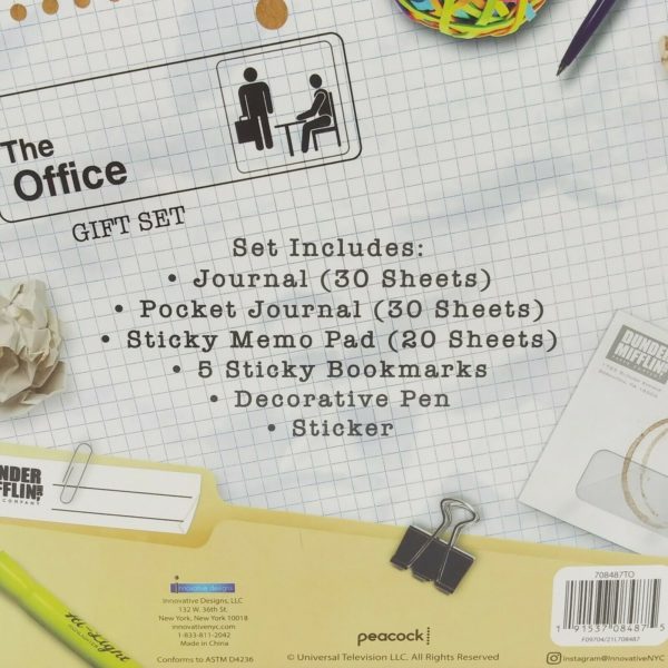 The Office - Christmas Stationary Gift Set Journal Bookmarks Pad Pen Sticker