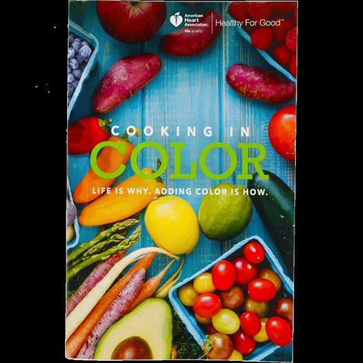 Cooking in Color Recipe Book 31 Pages, 2019  (American Heart Association) (Small Format Staple Bound)