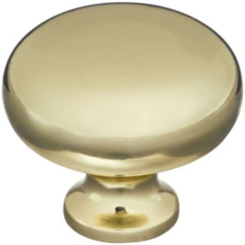 Stanley Hardware S824-359 SPV8011 Round Knobs in Polished Brass, 10 pack