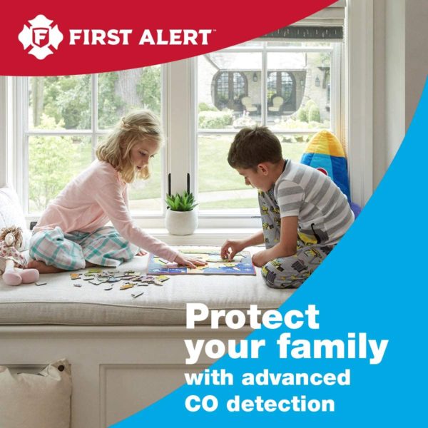 First Alert Plug-In Carbon Monoxide Detector with Battery Backup , White