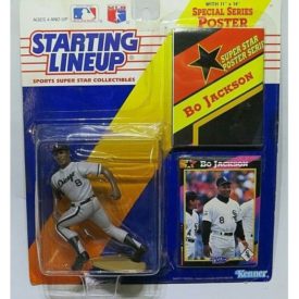 1992 Starting Lineup Bo Jackson Chicago White Sox Figure, Card, and Poster