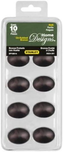Stanley Hardware S824-391 SPV8014 Egg-Shaped Knob in Oil Rubbed Bronze, 10 pack
