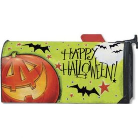 Magnet Works Great Big Pumpkin Halloween Mailwrap - Magnetic Mailbox Cover