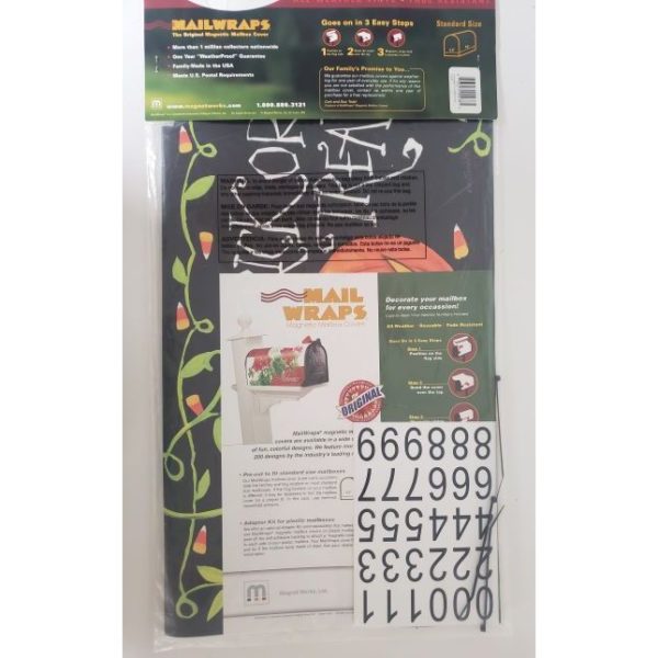 Magnet Works Pumpkin Halloween Treat Mailwrap - Magnetic Mailbox Cover
