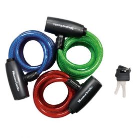 Master Lock 8127TRI Keyed Bike Lock Cable 6 Foot Pack Of 3