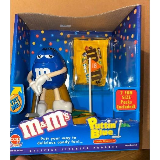 M&M's Puttin' Blue Candy Dispenser - Golfing Blue M&M