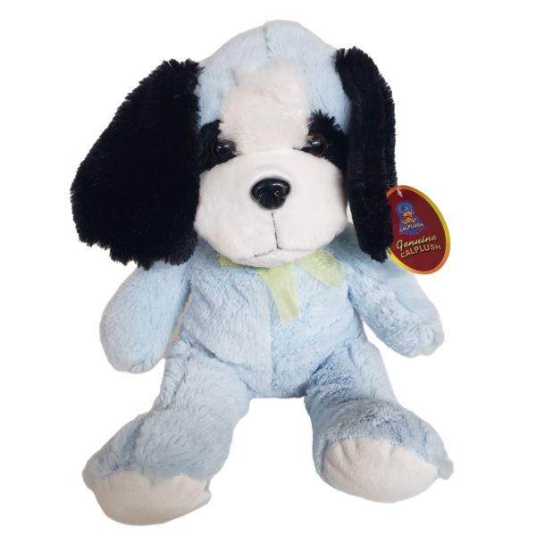 2015 Calplush Large 17 Baby Blue Dog Soft Cuddly Plush