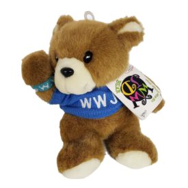 WWJD What Would Jesus Do Teddy Bear Plush Blue Sweater & Bracelet Stuffed Toy