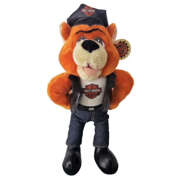 1998 Collectible Official Harley Davidson Motorcycle Orange Fox 15 Plush Toy