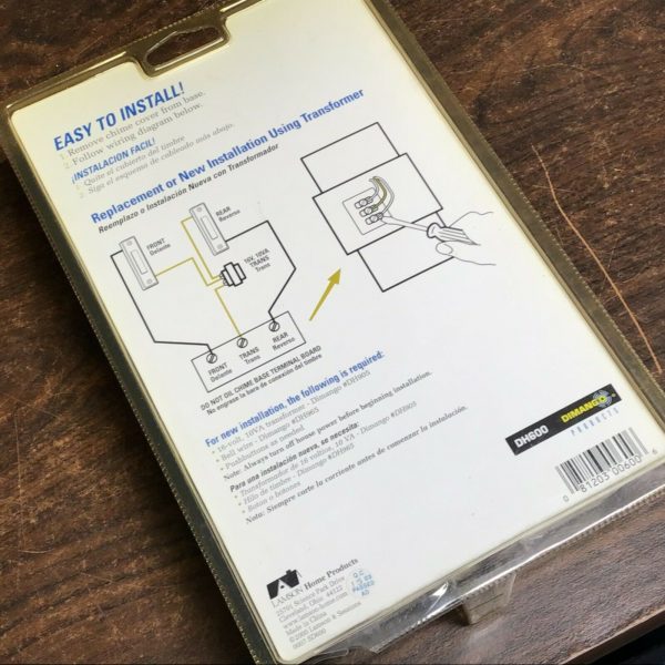 Carlon DH600 Light Wood Wired Door Bell Chime