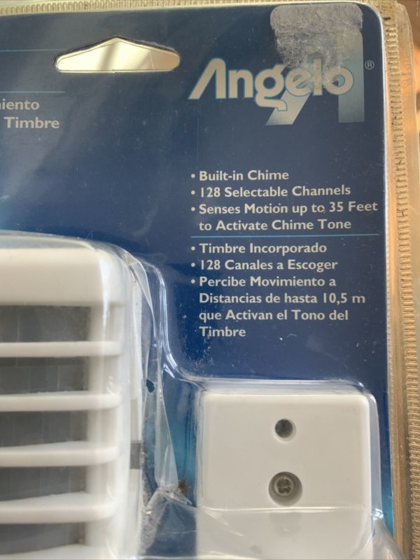 Angelo Wireless Motion Sensor Chime 76081 Vintage Door Chime