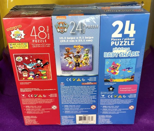 Ultimate Kids Jigsaw Puzzles Bundle 6 Pack Assorted 24-48 Pc Kids Puzzles