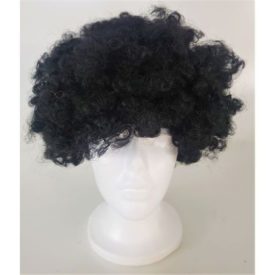 Curly Clown Colorful Black Novelty Wig Hair For Halloween, Parties and More. Adult & Teen.