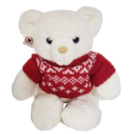 Vintage 1986 Hallmark Cards Heartline Plush White Teddy Bear 16 Christmas Bear
