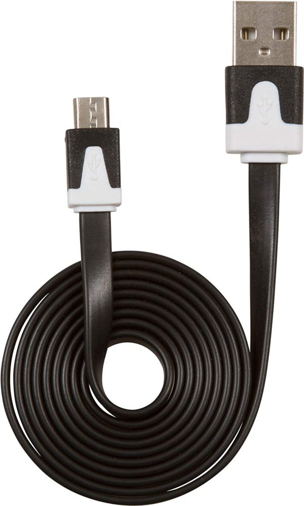 GetPower GP-USB-M Flat Charge/Sync Cable USB, 3 ft L