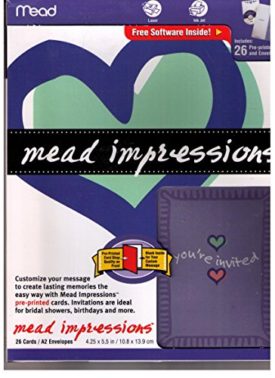 Mead Impressions Genral Invitations, 26/Invites [Health and Beauty]