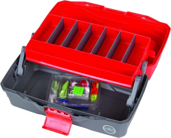 SouthBend Ready 2 Fish 62-Piece Tackle Kit R2FK-TBVP-1A Box & Fishing Gear Red & White