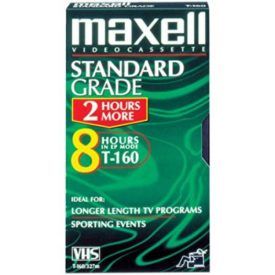 Maxell T-160 Std Standard Grade Videocassette [Camera] Gx T-160 Tab