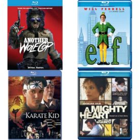 DVD Assorted Movies Blu-ray 4 Pack Fun Gift Bundle: Another Wolfcop  Elf  The Karate Kid  / WS / ENG-FR-POR-SP-SUB   A mighty Heart Blu-ray, 2007, Bilingual Packaging