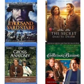DVD Assorted Movies Blu-ray 4 Pack Fun Gift Bundle: Thousand Yard Stare BD/ Combo  SECRET, THE: DARE TO DREAM BD + DGTL + ECOPY  Gross Anatomy  The Christmas Blessing