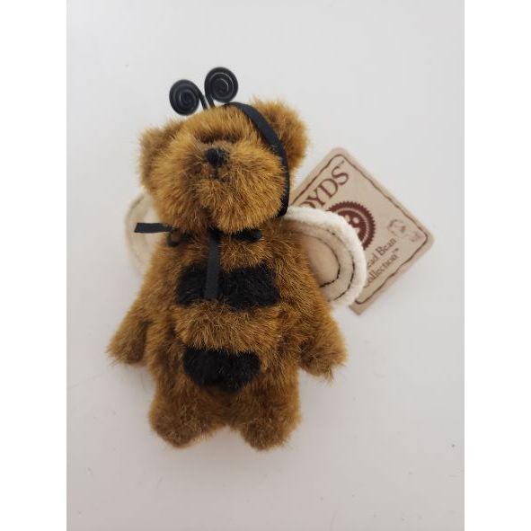 Boyds Bears Buzz 4” Mini Bee Bear Plush Ornament #562436