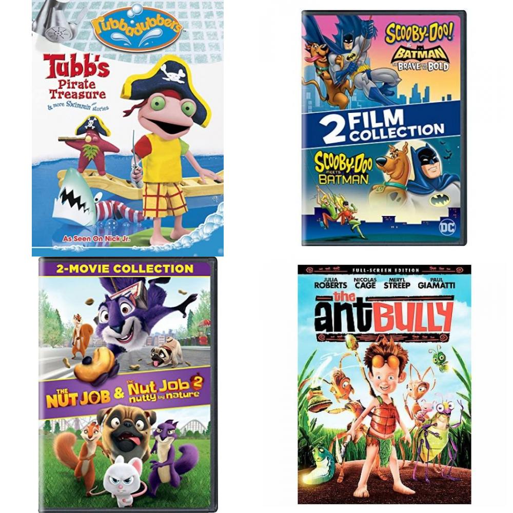 Assorted Multi-Feature Collections 4 Pack DVD Bundle: 25 Mystery Classics,  4 Movies: Free Willy 1-4, 3 Movies: Intern / Tammy / Blended, 2 Movies