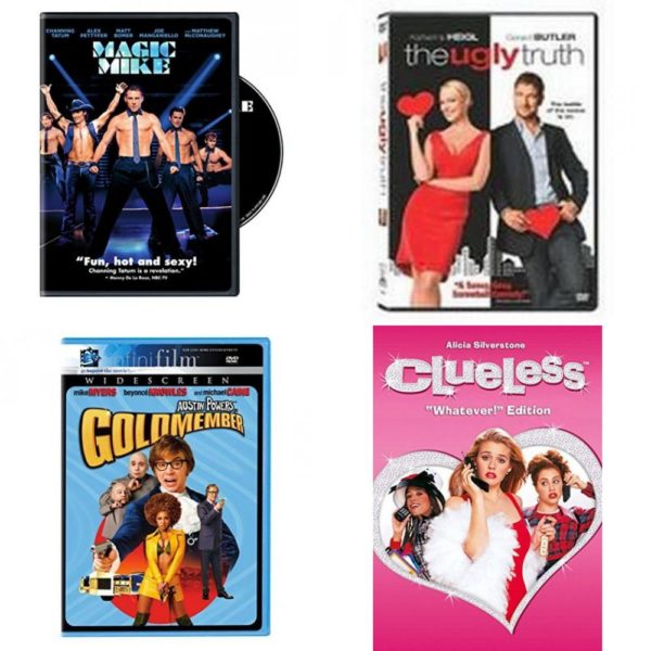 DVD Comedy Movies 4 Pack Fun Gift Bundle: Magic Mike   The Ugly Truth  Austin Powers in Goldmember  Clueless