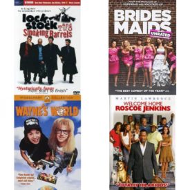 DVD Comedy Movies 4 Pack Fun Gift Bundle: Lock, Stock & Two Smoking Barrels Widescreen Edition  Bridesmaids  Wayne's World  Welcome Home Roscoe Jenkins Widescreen