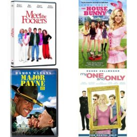 DVD Comedy Movies 4 Pack Fun Gift Bundle: Meet the Fockers Widescreen Edition  The House Bunny  Major Payne  My One and Only