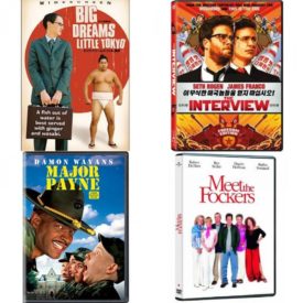 DVD Comedy Movies 4 Pack Fun Gift Bundle: Big Dreams, Little Tokyo  The Interview  Major Payne  Meet the Fockers Widescreen Edition