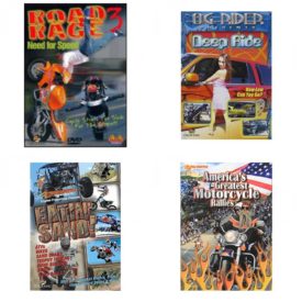 Auto, Truck & Cycle Extreme Stunts & Crashes 4 Pack Fun Gift DVD Bundle: Road Rage Vol. 3 -  Need for Speed  Og Rider: Deep Ride  Eatin Sand!  Americas Greatest Motorcycle Rallies